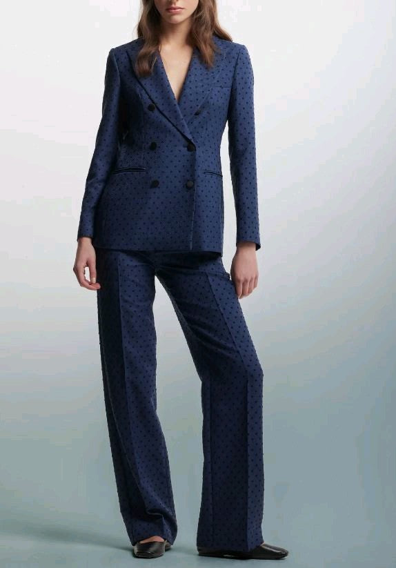 kocca Completo tailleur giacca pantalone in tessuto a pois nevaeh